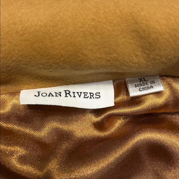 Joan Rivers Classic Golden Double-Breasted Collared Cape Peacoat XL Vintage - Picture 3 of 9